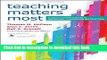 [Popular] Books Teaching Matters Most: A School Leader s Guide to Improving Classroom Instruction