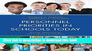Ebooks Personnel Priorities in Schools Today: Hiring, Supervising, and Evaluating Teachers Popular