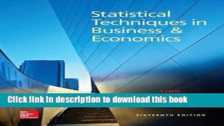[Popular] Books Loose Leaf for Statistical Techniques in Business and Economics (Mcgraw-Hill/Irwin