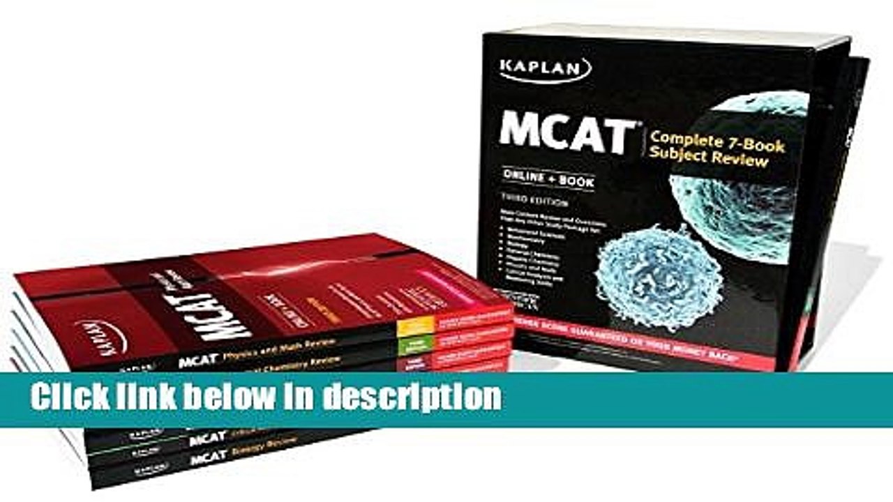 Ebook MCAT Complete 7-Book Subject Review: Online + Book (Kaplan Test Prep) Free Online