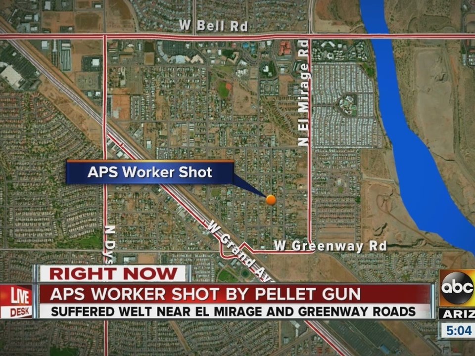 APS worker shot by pellet gun