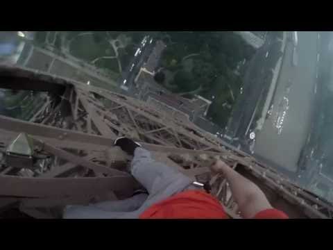 Pair of Daring Dudes Climb the Eiffel Tower