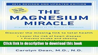 [PDF] The Magnesium Miracle (Revised and Updated) E-Book Online