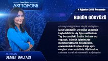 4 Ağustos 2016 Perşembe Bugün Gökyüzü
