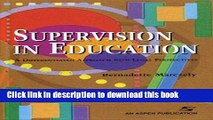 Ebooks Supervision in Education: A Differentiated Approach with Legal Perspectives Free Book