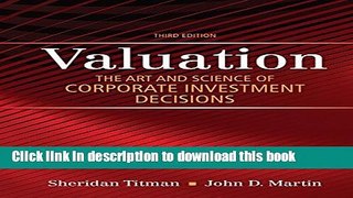[Popular] Books Valuation: The Art and Science of Corporate Investment Decisions (3rd Edition)