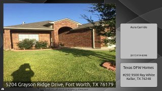 5204 Grayson Ridge Drive, Fort Worth, TX 76179
