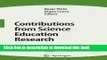 [Popular Books] Contributions from Science Education Research Full