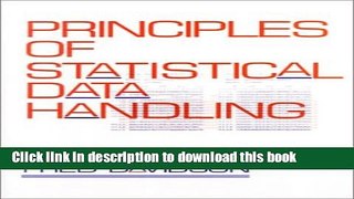 [PDF] Principles of Statistical Data Handling Book Online