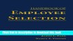 [Popular] Books Handbook of Employee Selection Free Download