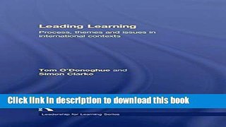 Ebooks Leading Learning: Process, Themes and Issues in International Contexts Popular Book