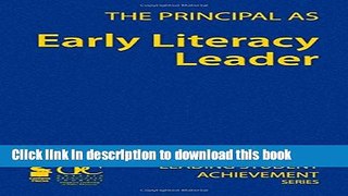 Books The Principal as Early Literacy Leader Popular Book