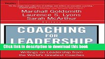 [Popular] Books Coaching for Leadership: Writings on Leadership from the World s Greatest Coaches