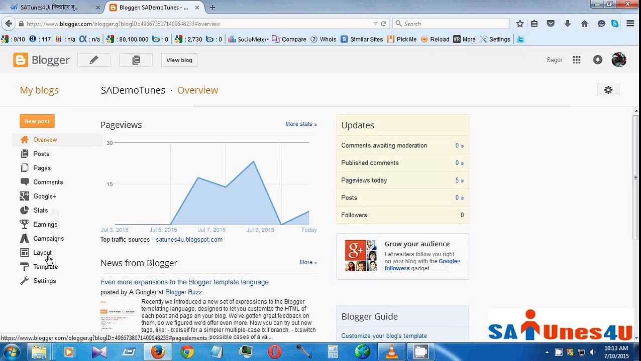How to add Dropdown menu to blogger-(Bangla Tutorial)