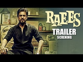 Shahrukh Khan's Raees Movie Trailer 2016 Screening | Farhan Akhtar, Ritesh Sidhwani