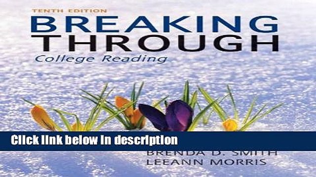 [PDF] Breaking Through: College Reading Plus NEW MyReadingLab with eText Access Card Package