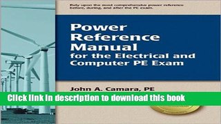 [Fresh] Power Reference Manual for the Electrical and Computer PE Exam New Books