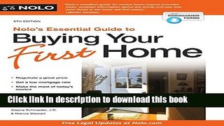 [Popular] Books Nolo s Essential Guide to Buying Your First Home (Nolo s Essential Guidel to