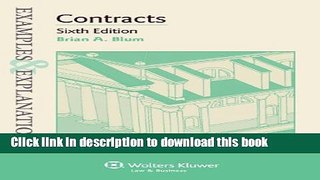 [Popular] Books Examples   Explanations: Contracts, Sixth Edition Full Online