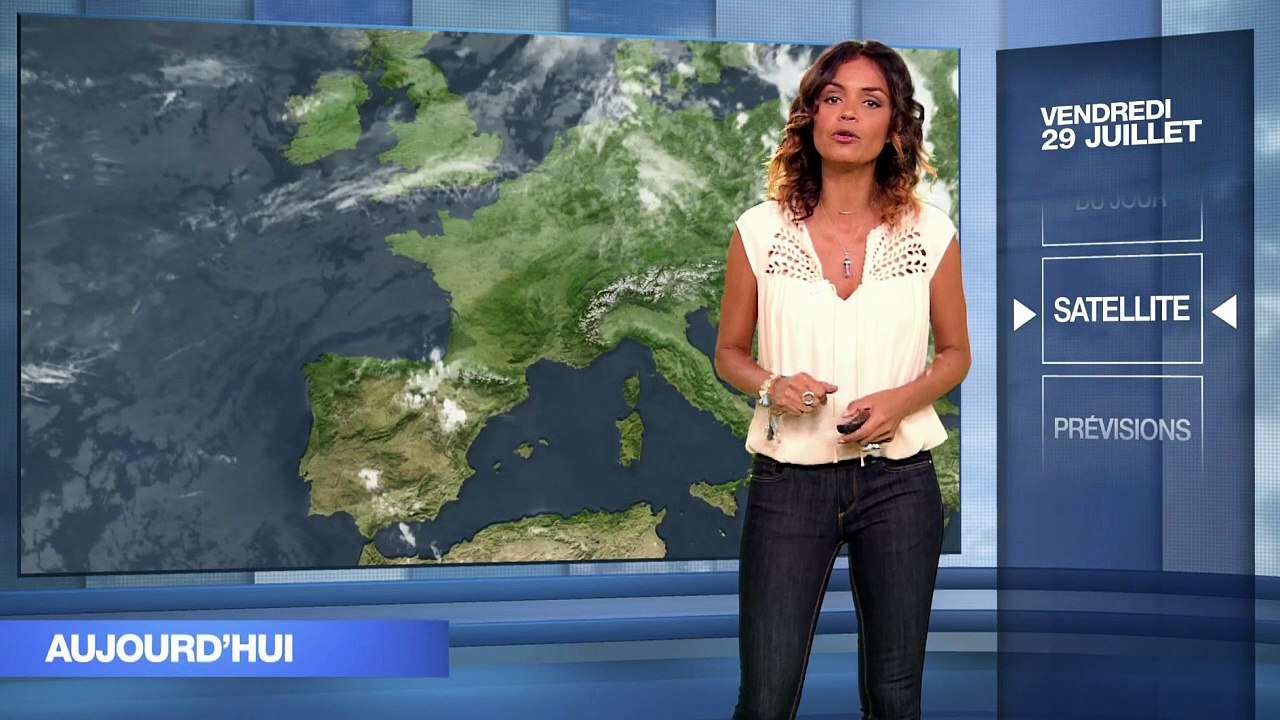 LA METEO et LA METEO DES PLAGES de LAURENCE ROUSTANDJEE le 2016 07 29 sur M6