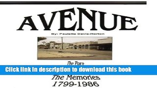 [Popular Books] Avenue...the Davis Avenue Story Download