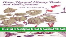 [Reading] Great Natural History Books and Their Creators Ebooks Online