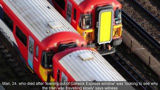 Passenger dies in incident on Gatwick Express train