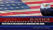 [Popular] Books Justice Administration: Police, Courts, and Corrections Management (8th Edition)