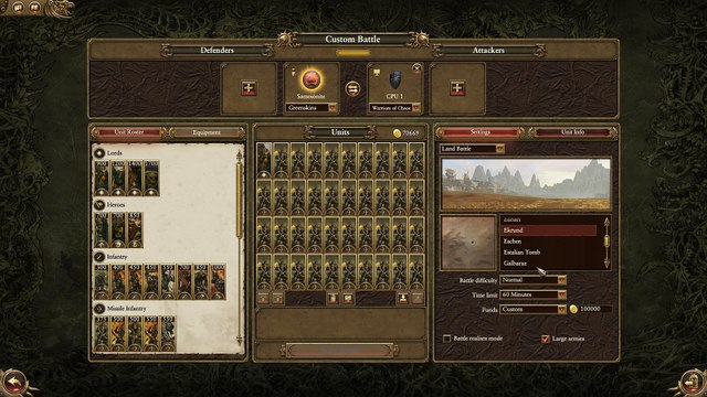 Chaos Dragon VS 4500 Goblin Archers Warhammer Total War