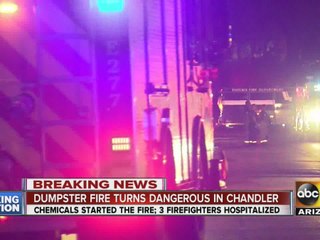 Dumpster fire turns dangerous in Chandler