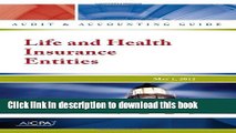 [PDF] Life and Health Insurance Entities -- AICPA Audit and Accounting Guide E-Book Free