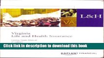 Download Virginia Life and Health Insurance License Exam Manual E-Book Free