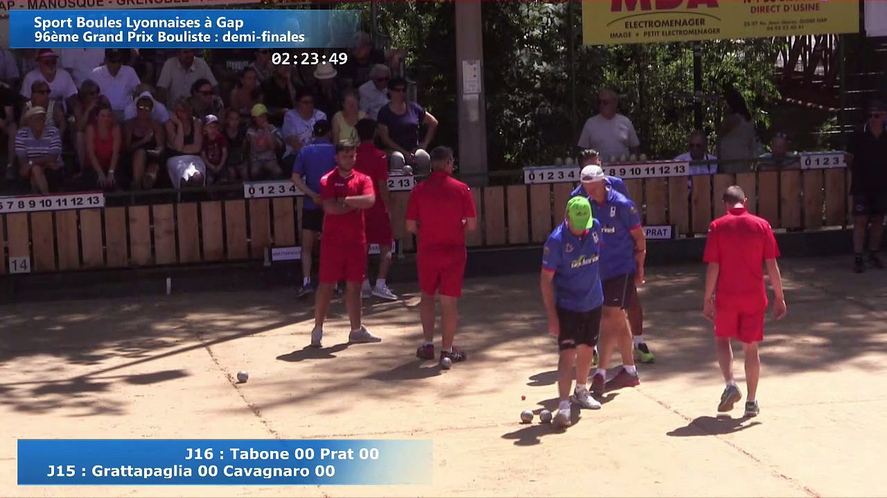 Demi-finales , Sport Boules, Gap 2016