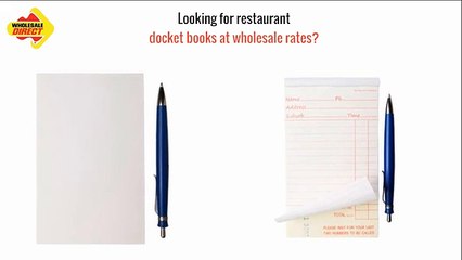 Looking For Restaurant Docket Books At Wholesale Rates - Wholesale.com.au