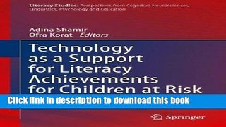 [Fresh] Technology as a Support for Literacy Achievements for Children at Risk (Literacy Studies)