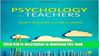 Ebooks Psychology for Teachers Free Book