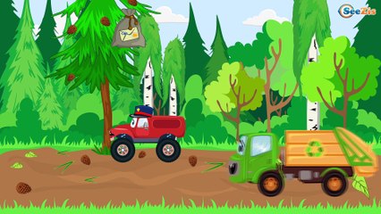 Koparka | Wyścigówka, Ciężarówka, Samochód pożarniczy, Betonomieszarka | Bajki Dla Dzieci Po Polsku