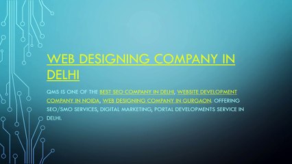 Web Designing Company in Delhi