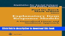 [Popular Books] Explanatory Item Response Models: A Generalized Linear and Nonlinear Approach