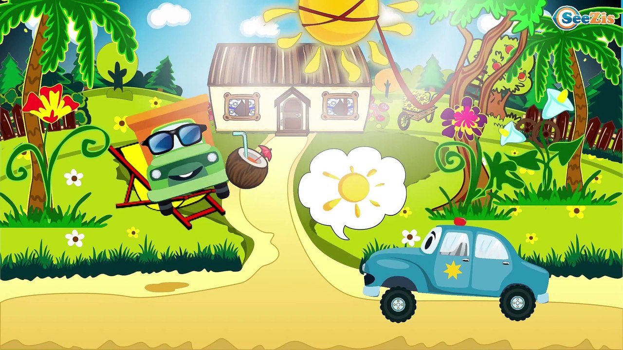 Cartoons for children about Emergency Vehicles - The Police Car City Adventures! Kids Car Cartoon