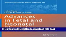 [Popular Books] Advances in Fetal and Neonatal Physiology: Proceedings of the Center for Perinatal