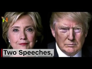 Two victory speeches, two different messages