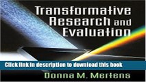 [Popular Books] Transformative Research and Evaluation Free