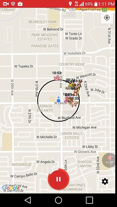 PokemonGo Map 09/08/2016