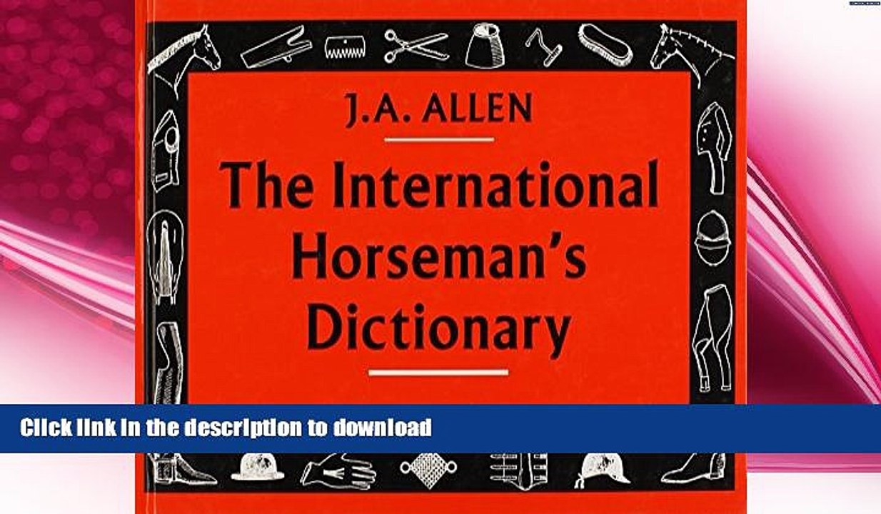 FREE PDF  The International Horseman s Dictionary  DOWNLOAD ONLINE