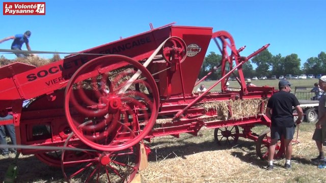 Salles-la-Source : fête des battages à l'ancienne