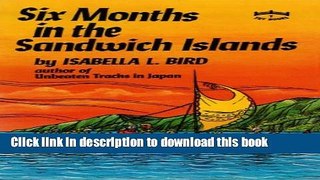 [Popular] Books Six Months in the Sandwich Islands Free Online
