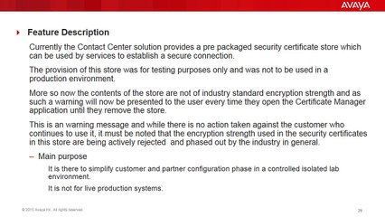 Avaya Aura® Contact Center and Contact Center Select 7 0 Knowledge Transfer Part 2