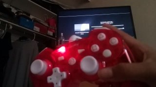 My brother have a new controller it's red :)