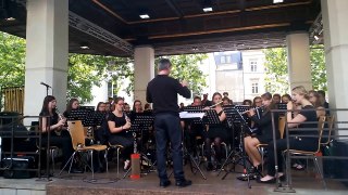 Sinfonisches Blasorchester Eifel-Ardennen Luxembourg Place d`Armes 5 August 2016.